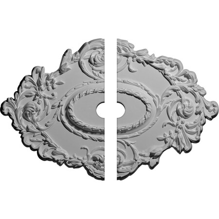 Ekena Millwork Kinsley Flowing Leaf Ceiling Medallion, 30 3/8"W x 20 3/4"H x 2 1/2"ID x 1"P CM30KI2-02500